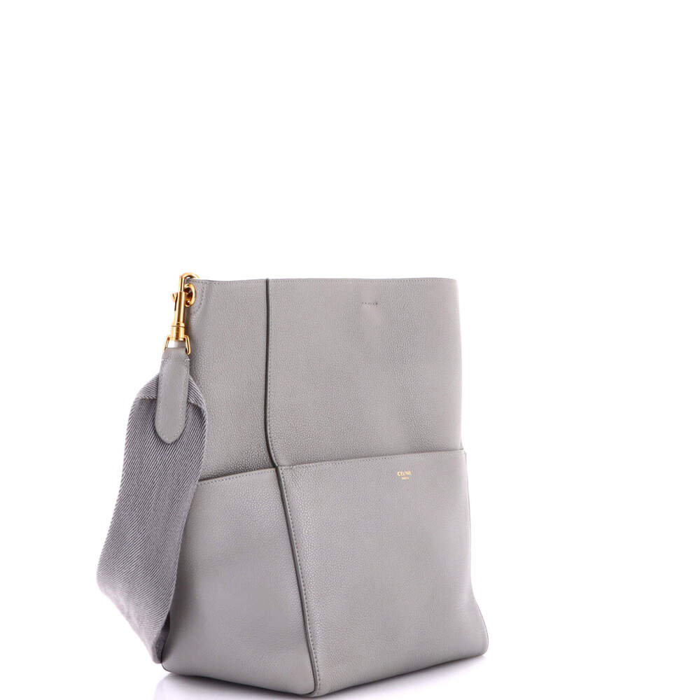 Celine Sangle Seau Bag Calfskin Large #244716C13B - Picture 2 of 8